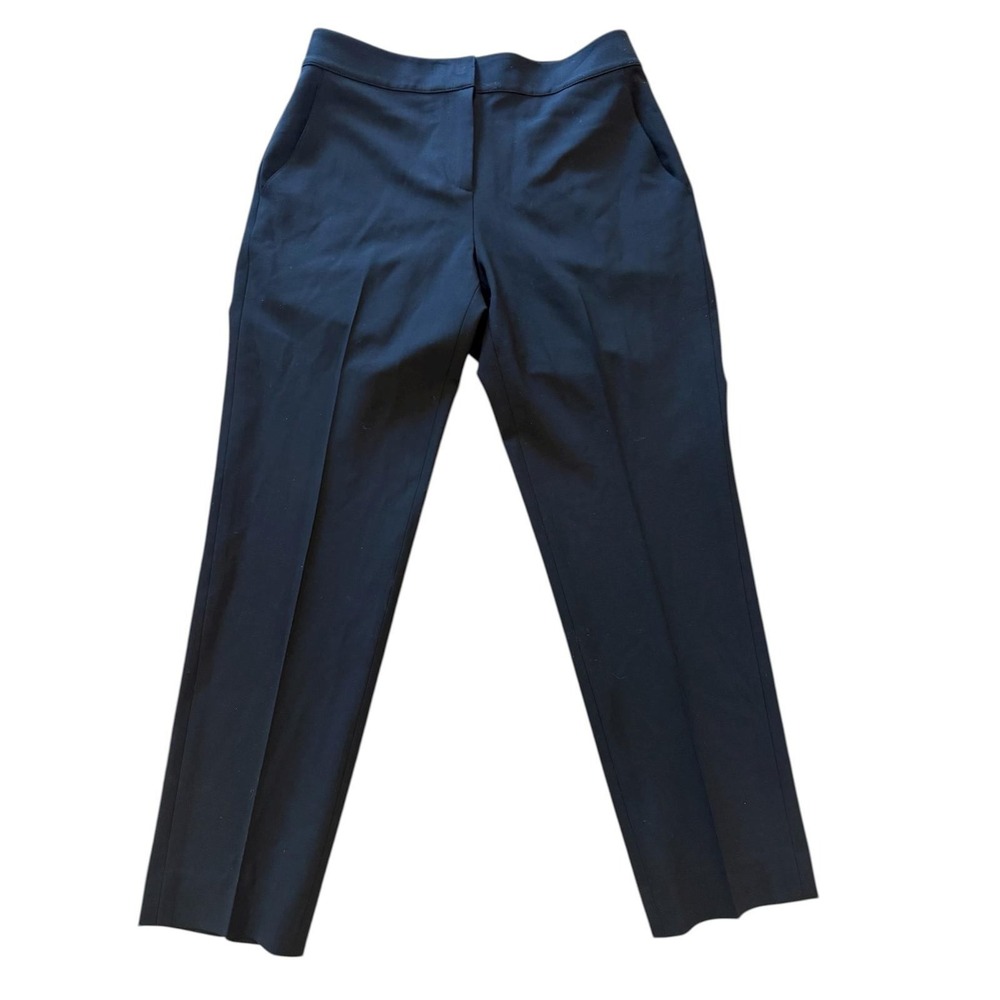 St John Collection Emma Black Wool Blend Dress Pants Women Size‎ 2 Tailored Fit